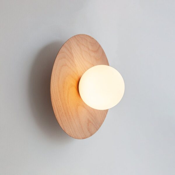 Spark and Bell Cara Hardwood Walllight Oak